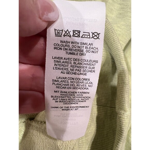 COLLUSION Men’s sweatshirt in green with a quarter-zip neckline Size Large - Picture 7 of 7